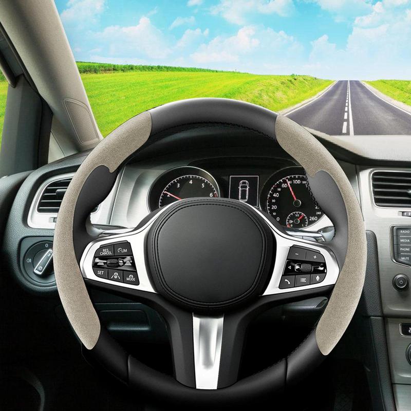 Steering Wheel Cover Set Soft Steering Wheel Cover For Men Women Automotive Steering Cover Anti Slip Winter Steering Wheels