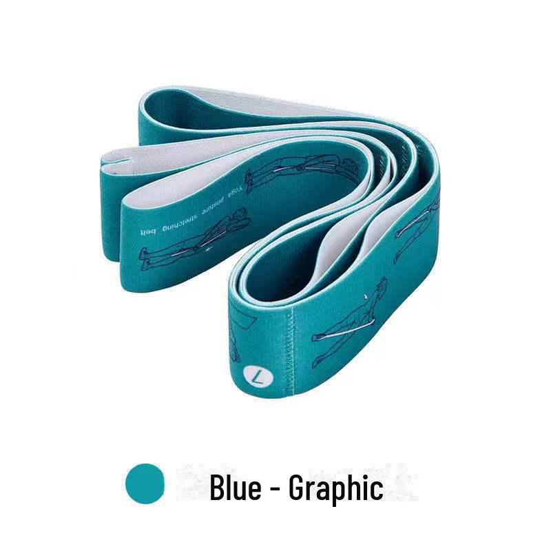 Yoga Elastic Band for Dance & Exercise - Multi-Section Stretch Band