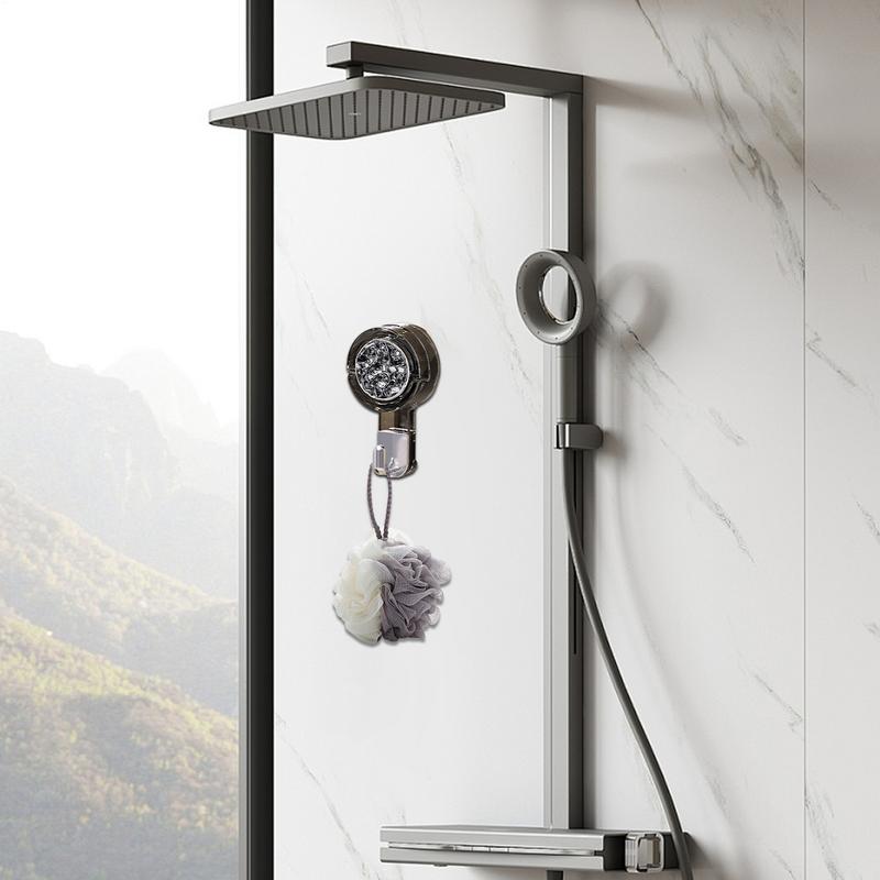 Saughaken für Wand Ohne Bohren Badezimmer Organizer Halter Multifunktionale Platzsparende Hänger für Dusche Küche Badezimmer Wohnheim