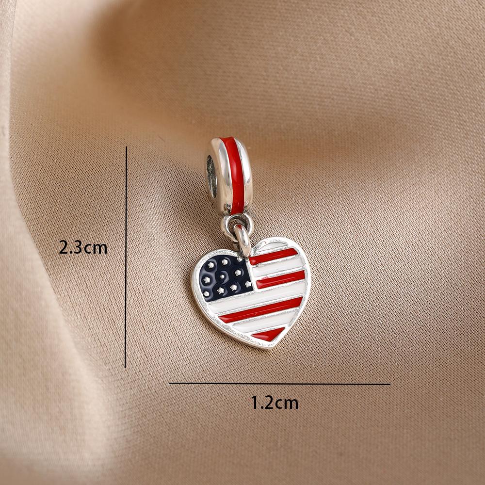 New Copper Country Flag Boutique Charm Pendant Beads Fit Original Bracelets Necklaces Diy Women Man Jewelry Gift