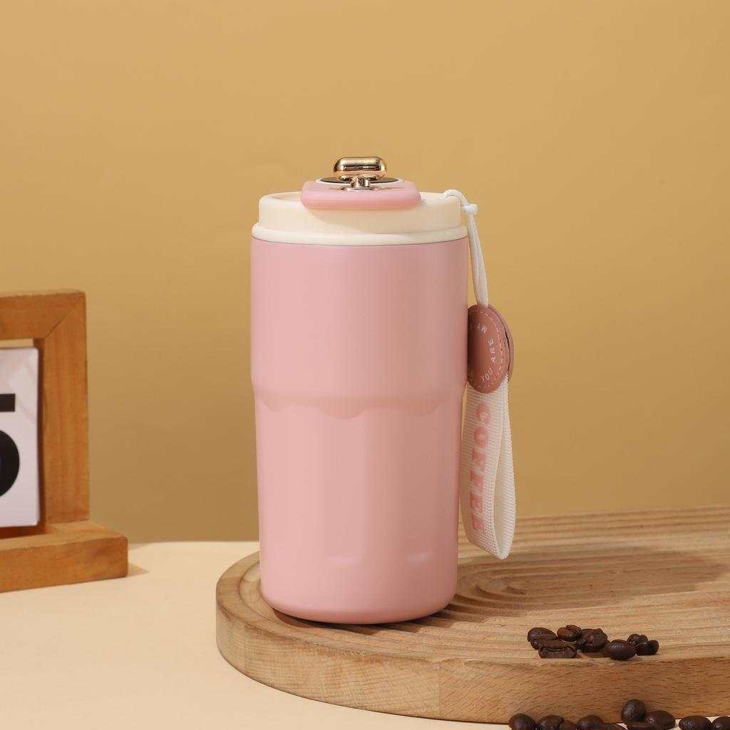 316 Stainless Steel Thermos Cup Intelligent Temperature Display Coffee Cup Rope Car Portable Cup