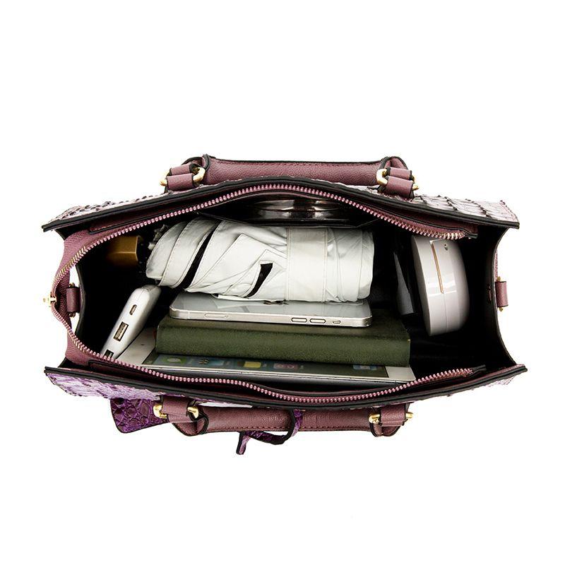 2024 New Fashion Alligator Women Handbags European Designer Leather Ladies Shoulder Bags Female Girl Brand Luxury Crossbody Bag