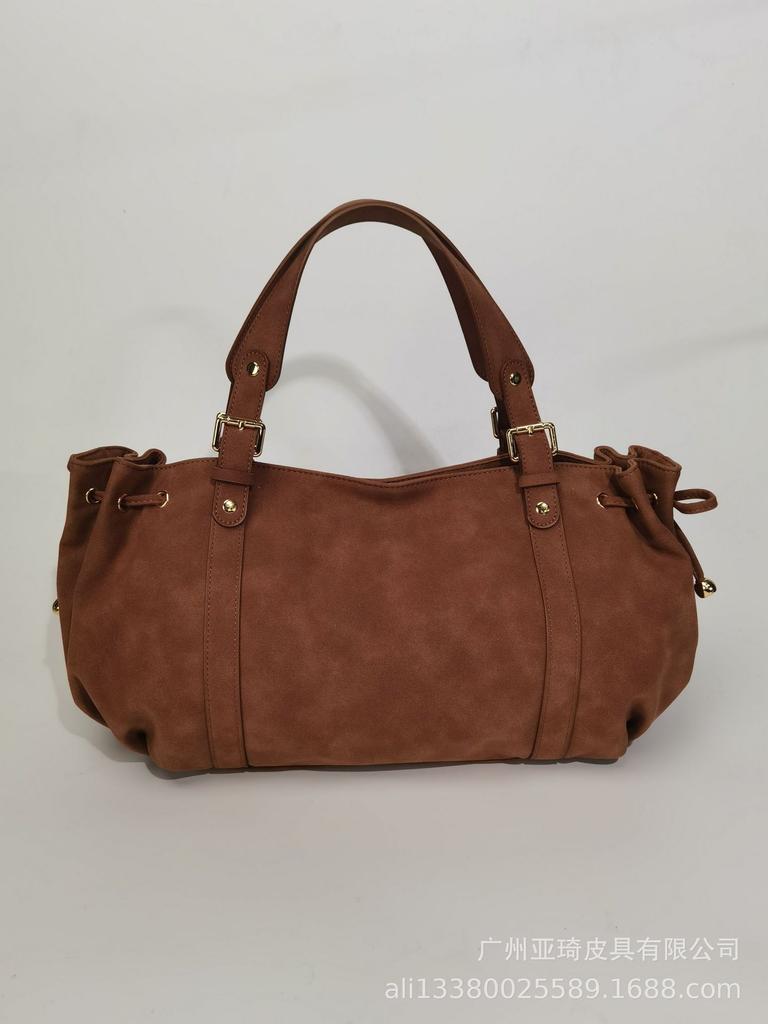 Damenhandtasche einfarbig einfache Handtasche für die Arbeit Pendlertasche Schulter Crossbody Tote weich