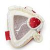Kawaii Triangle Cake Shaped Doll Ita Bag Cute Plush Transparent Window Mini Crossbody Bag For 10cm Doll Display Storage Bag
