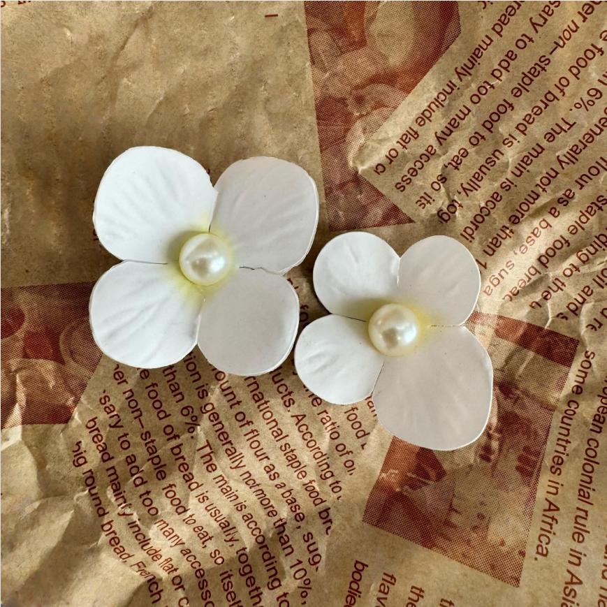 

Artificial Pearl Flower Heads DIY Accessories for Hair Clip Gift Shoe Hat Decor Craft Supplies белый