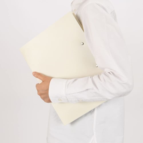 Nakabayashi Double Stopper File A4S/Lever & Clip Type White CH-9030W