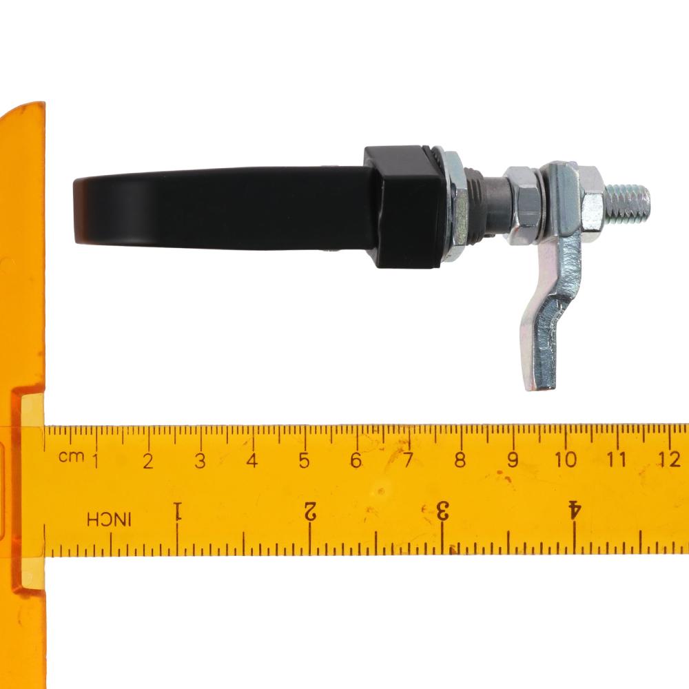 2PCS Stainless Steel Lift and Turn Latches Black Adjustable Grip Handle Compression Latch Door