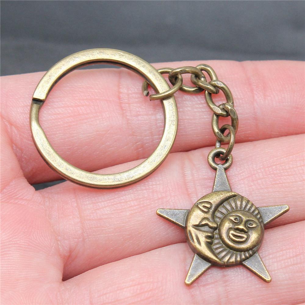 Sun Solar System Planet Keychain for Boys Fashion Vintage Gift for Kids Dainty Vacation Accessory