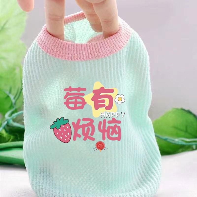Puppy Dog Cat Clothes Autumn Summer Thin Bichon Dou Internet Celebrity Pet Corgi Teddy Pomeranian Small Dog Puppy