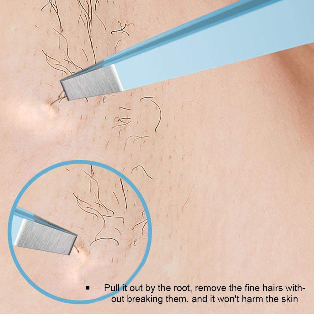 2/4 Stück Beauty-Tools Augenbrauenpinzetten-Set Edelstahl Haarentfernungsclip für Gesichtshaare Wimpern Augenbrauen Pinzette Professionelle Anfänger