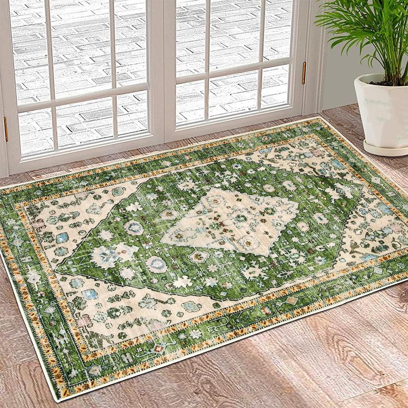 European Classical Entrance Mats For Home Use Dove Velvet Mats For Doorways Anti Slip Washable, Dust Removal Mats