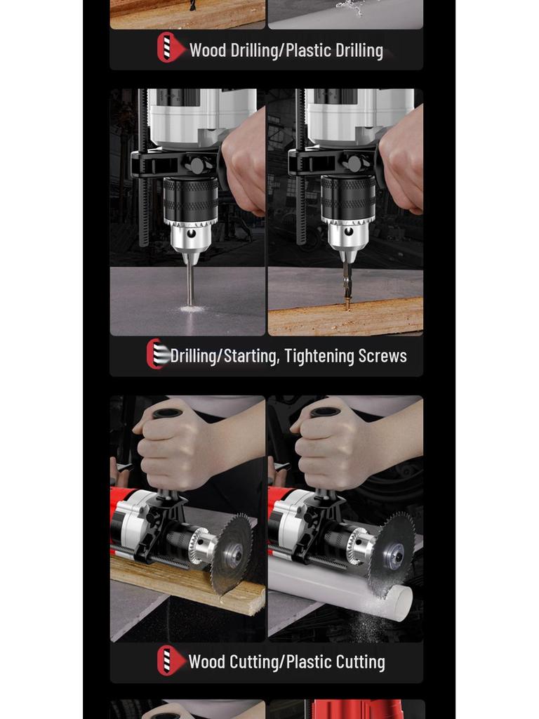 High-Power Variable Speed Impact Drill & Rotary Hammer Electric Screwdriver