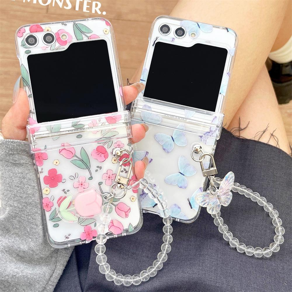 Graffiti Love Pink & Purple Tulip Case for Samsung ZFlip3-6