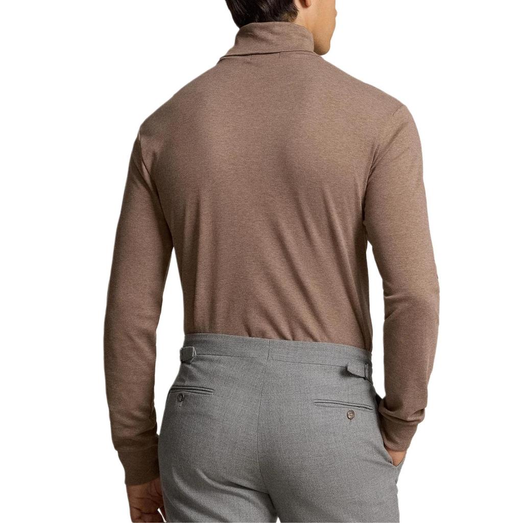 Polo Ralph Lauren High Neck Pure Cotton Solid Color Knit Sweater Men Sweater 710760126-026