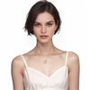 Hermes Cage DH Classic Cage Small Square H Necklace Women Necklace White-Rose-Gold H143991FO49