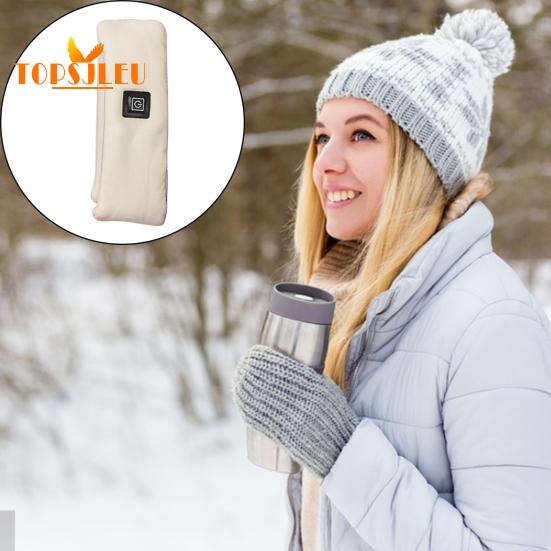 Winter Heating Scarf,USB Rechargeable,Thicken Heat Retention,Three Gear Adjustment,Wireless Cordless Neck Wrap,Unisex Electric Scarf Warmer