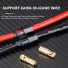 200A Lithium Battery Welding free Connector 8AWG REB 6808 PRO D6 Gold-plated Plug Socket 6mm 200A Banana Male Female Connector