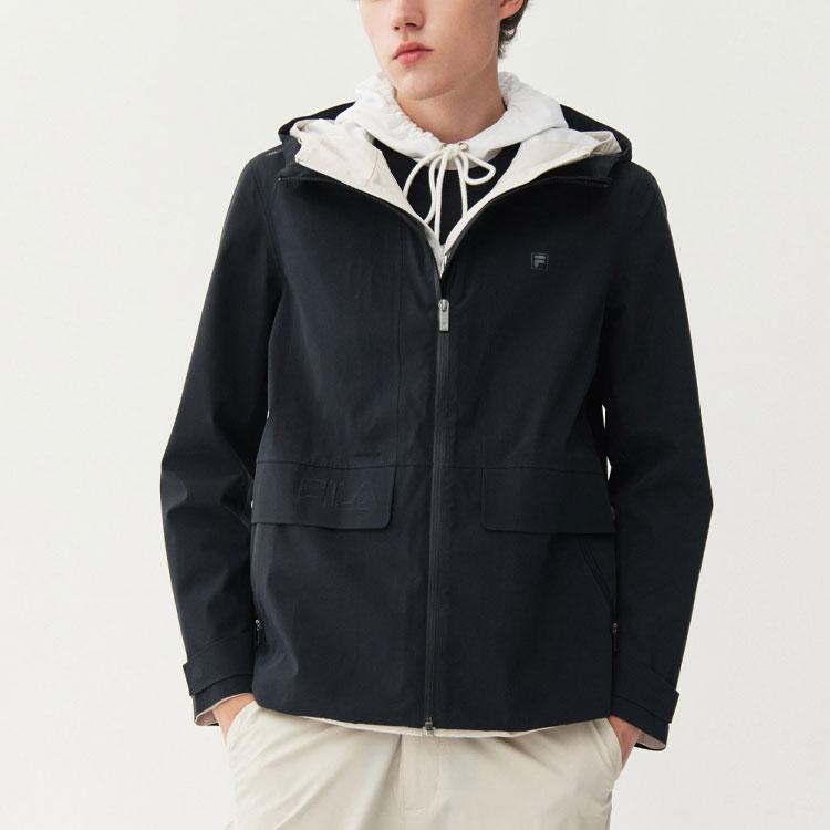 Fila Casual Woven Hooded Jacket Men Jacket Black F11M112716F-BK