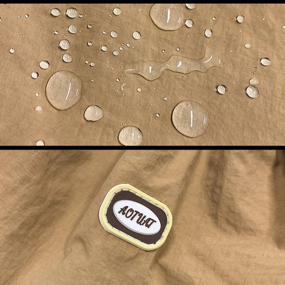 Sports Nylon Shoulder Bag Solid Color Mobile Phone Pack Waterproof Drawstring Crossbody Bag Daily