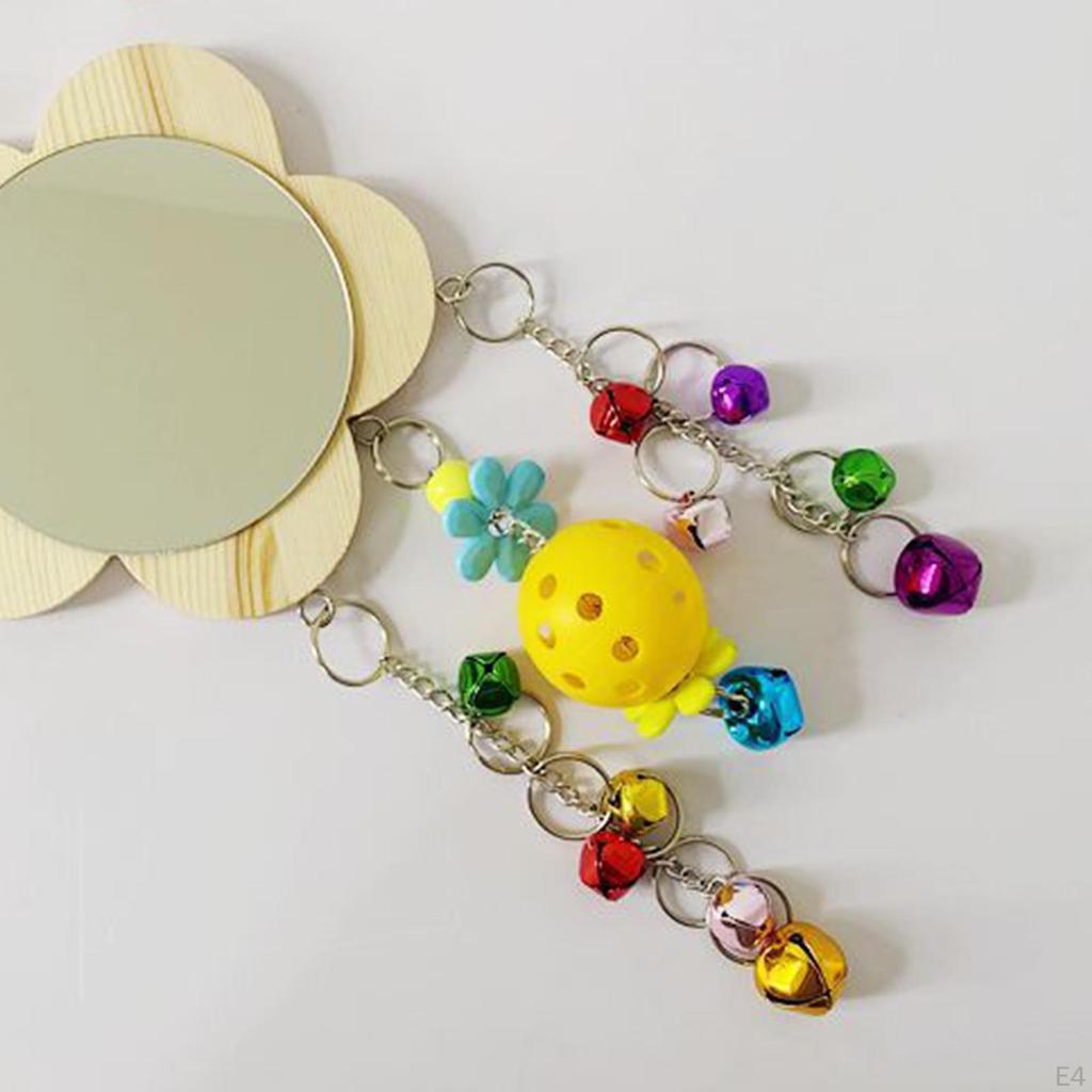 Hühner-Spiegelspielzeug, Tier-Spielzeug Robust mit Kette von Bunt