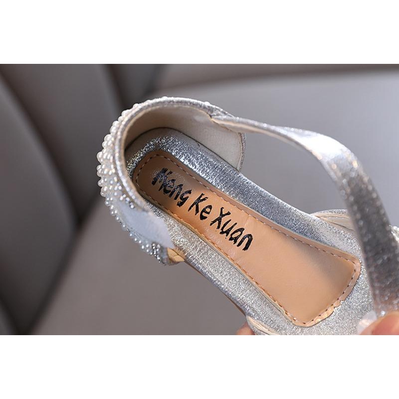Spring-autumn new style ladylike baby girl girls' princess rhinestone flat shoes, leather shoes, dance performance shoes