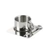 Minimalist Nordic Mug 3pcs Set 304 Stainless Steel Coffee Mug Heat Resistant Milk Cup with Saucer Spoon Placemat Tableware Set
