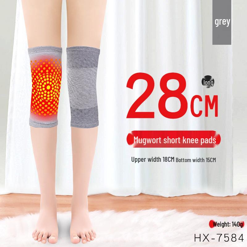 Beifuß Heiz-Kniebandage: Wärme für kalte Beine und Gelenkschmerzlinderung, Unisex Langarm für Herbst und Winter