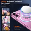 Luxury Magnetic Wireless Charge For Magsafe Case for iPhone 17 16 15 14 13 12 11 Pro Max Plus Mini Back Cover Transparent  2030