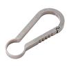 1Pc Titanium Alloy 5.9CM Buckle Hook Backpack Hook Clip Outdoor Keychain Climbing Carabiner