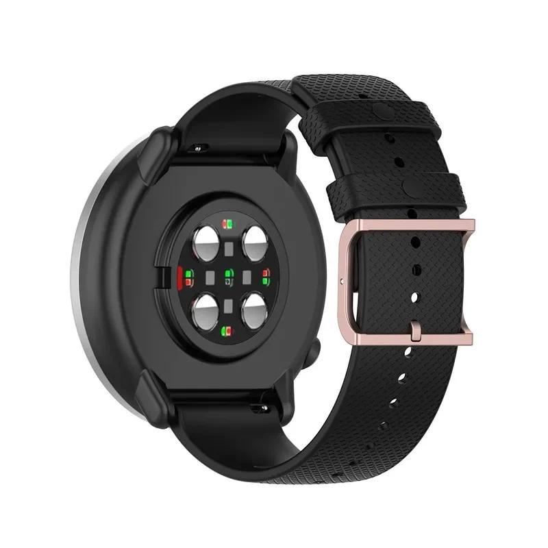 For Samsung Galaxy Watch 3/46mm/42mm/Active 2/Gear S3 Frontier Silicone Bracelet Huawei Watch GT/2/2E/Pro Strap