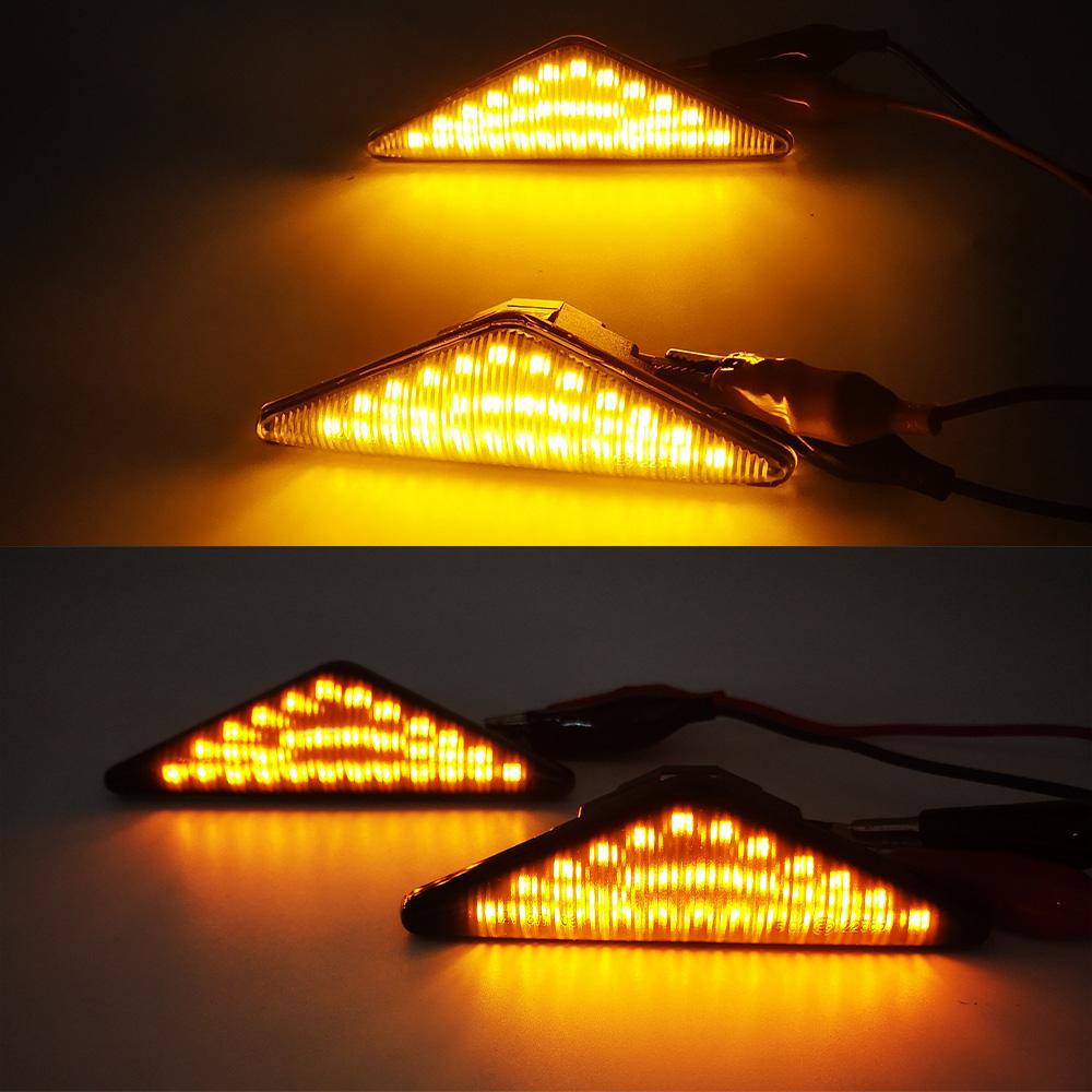 2PCS Led Dynamic Side Marker Turn Signal Light Sequential Blinker Light for Ford MONDEO 2000-2007 MK3 FOCUS MK1 1998-2004