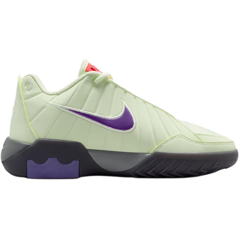 Nike Lebron Witness 9 GS Volt Tint Black Kids Sneakers Green Smoke-Grey Multi-Color HV2270-701