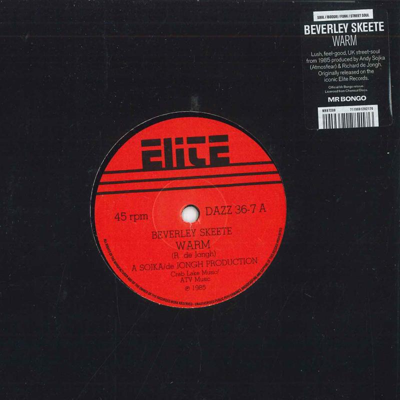 

7inch Record BEVERLEY SKEETE - Warm MRB7208 Mr Bongo 2022 UK Soul/Funk