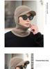 Men's Warm Knit Metal Label Duckbill Hat for Autumn/Winter - Windproof Design for Cycling and Outdoor Activities