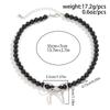 Vintage Bowknot Choker Beads Necklace Stylish Neck Jewelry Beads Statement Accessories