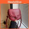 Elegant And Chic Pu Leather Saddle Bag For Women Everyday Use Shoulder Bag