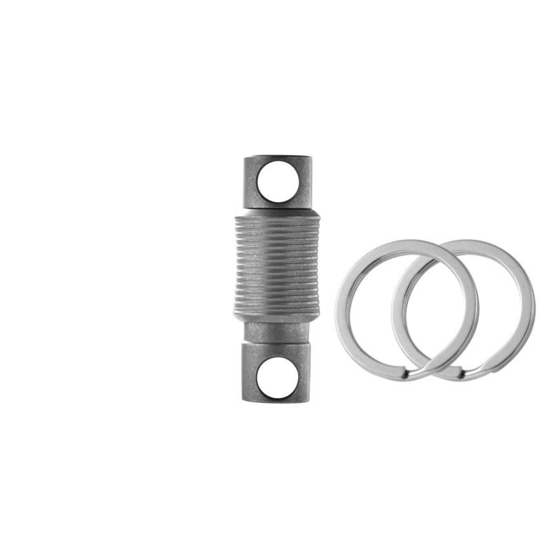 Titanium Alloy Rotating Ring Buckle Keychain Waist Belt Buckle Spring Lock Keyring Outdoor Tool EDC Unboxing Tool