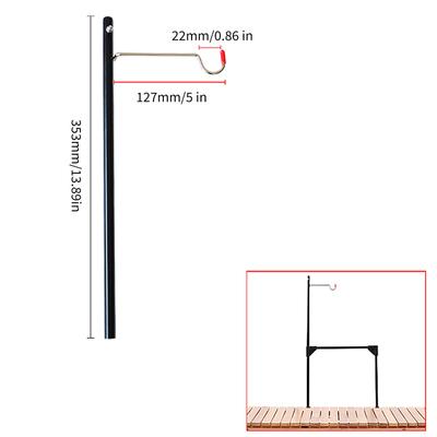 Tent Lantern Post Pole Hanging Light Stand Holder Hanger for Camping Fishing Picnic Lighting Lantern Hanger Rack