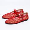 Fashion Summer Women Shoes Round Toe Flat Heel Mesh Sandals for Women Breathable Mary Janes Shoes zapatos de mujer WSH5326