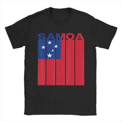 Samoa Flag TShirt Beach Cotton TShirts For Unisex Hip Hop Casual Tee Shirt Short Sleeves YK Fun Top Tees