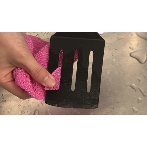 3M Net Scrubber, Sponge, Dishwashing, Kitchen, Scratch-Resistant, Antibacterial, Hanamaru Pink, Scotch-Brite YHNT-01K