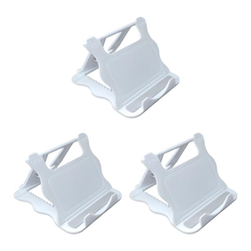 Phone Holder Universal Angle Adjustable Stand for Phone Tablet Tabletop Folding Support Cradle for Live Watching Video 1 белый