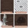 Tappetino da bagno con rose in rilievo Tappetino da bagno antiscivolo nel lavabo Vasca da bagno Tappeto da pavimento laterale Doccia Zerbino Memory Foam 3D Pad