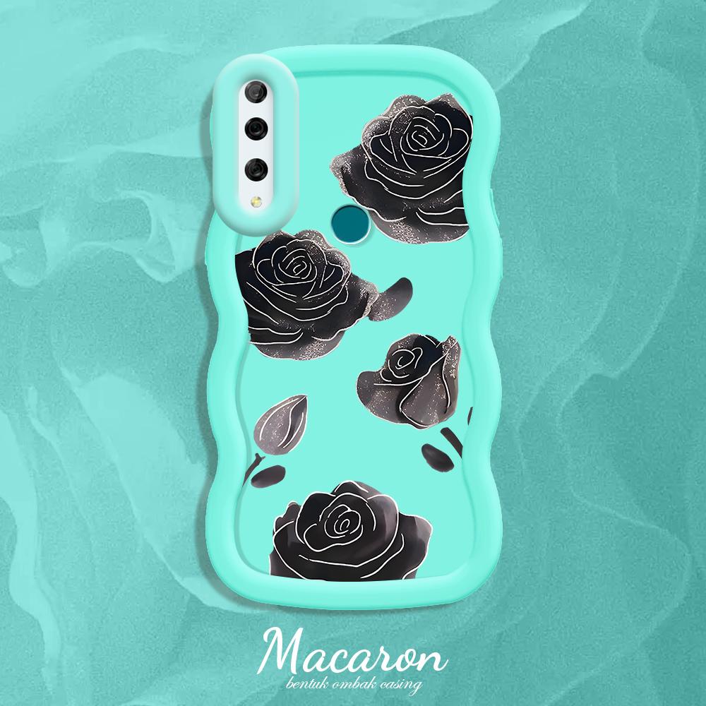 

Окрашенный узор Big Wave Edge Мягкий силиконовый материал Macaron чехол для телефона противоударный защитный резиновый чехол для iPhone Huawei Honor Infinix Tecno Tecno Pova 6 Neo синий