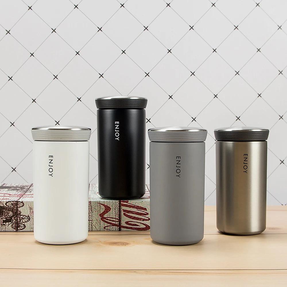 304 Stainless Steel Insulation Cup Leakproof Vacuum Flask Double WallTea Coffee Mug 350ml Cold and Hot Thermal Thermos Travel