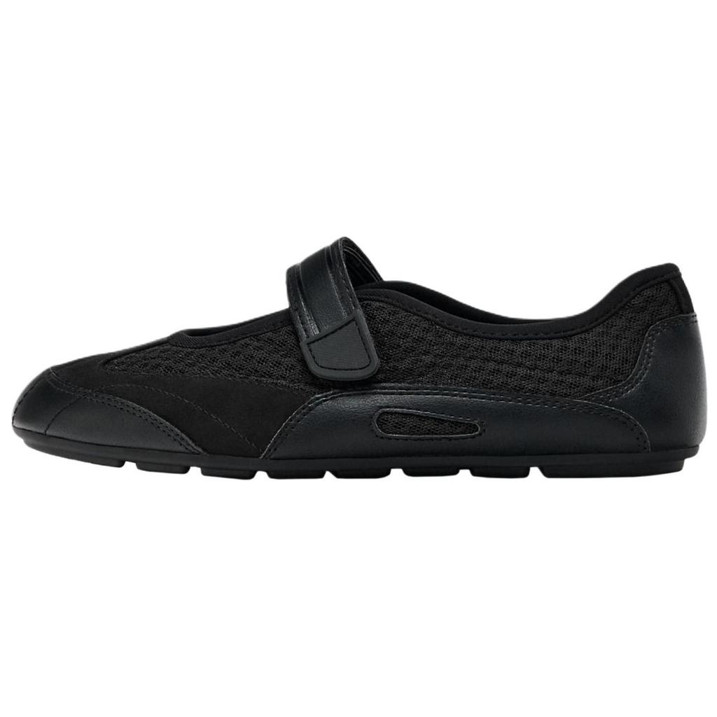 Zara Commuter Versatile Comfortable Trendy Retro Flat Mary Jane Shoes Women Shoes Black 15202510-38
