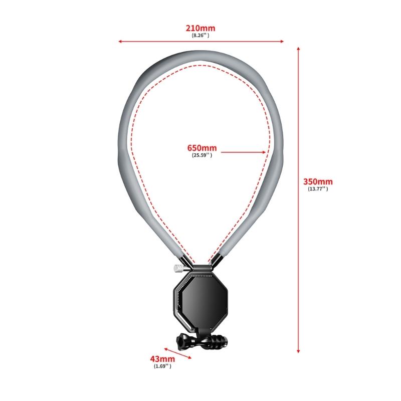 Adjustable Neck Strap Magnetic Chest Mount for ACTION 5/4/3 Cameras Quick Release Comfort Fit and Multi Angle Adjustment