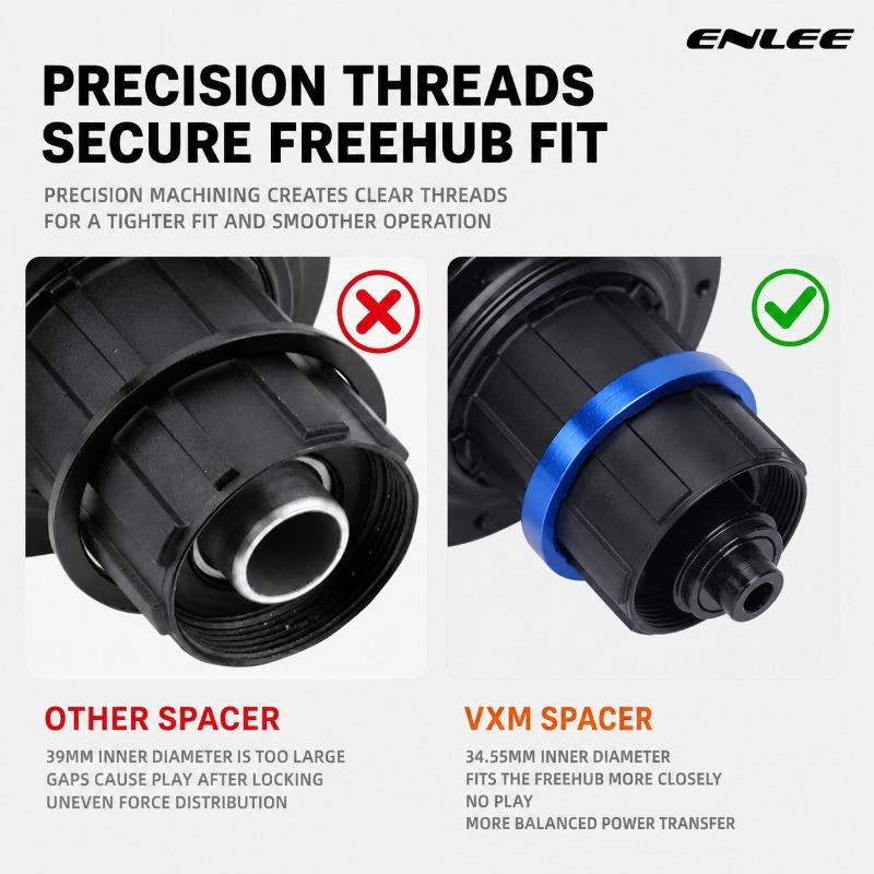 ENELL Single Speed Flywheel Conversion Kit 18T HG Cassette Cog MTB Road Bike Sprocket for Freewheel Chain Bicycle Freewheel