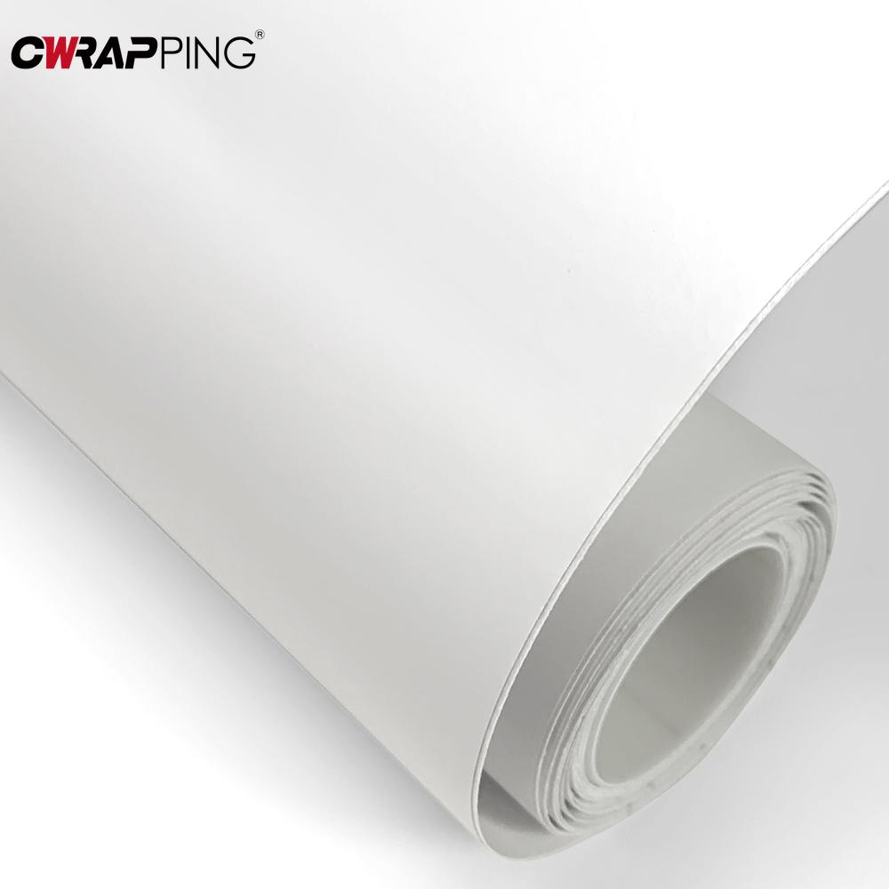 150cm White Matte Vinyl Self Adhesive Films Car Body Wrap Vehicle Stickers Computer Decal Laptop Skin Bubble Free for Car Hood