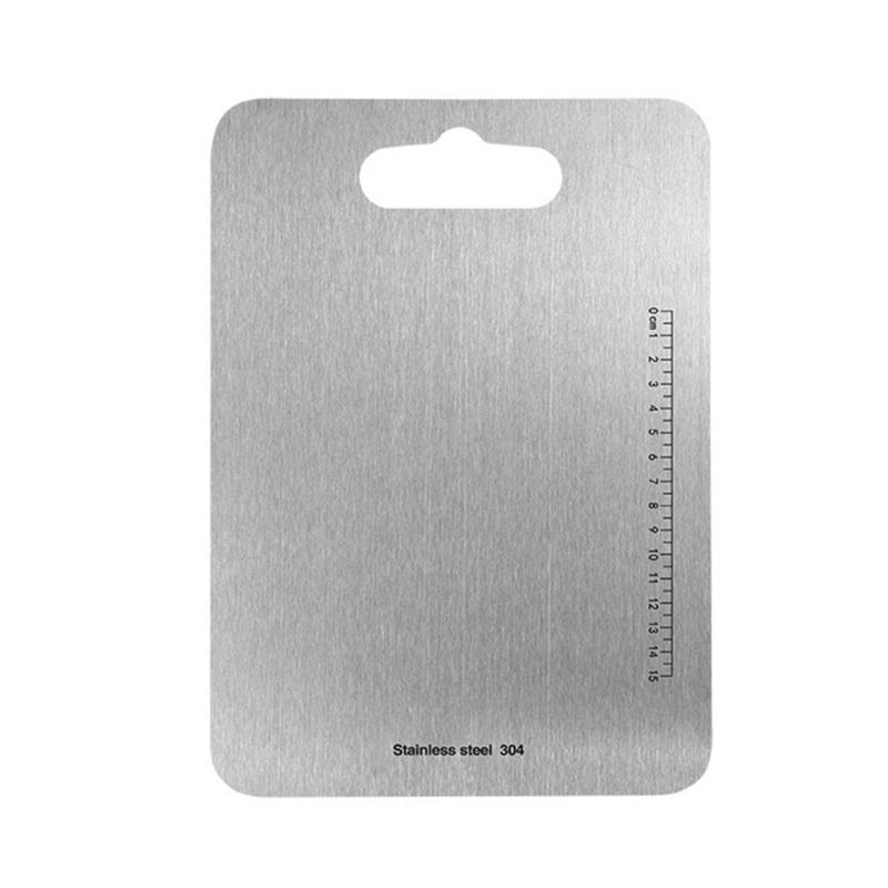 Stable Stainless Steel Chopping Plate Multipurpose Chopping Board for Home Cooks and Cooking Professionals M